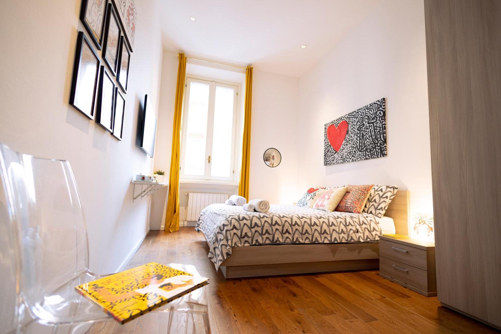 The Keith Haring Room - Private Bedroom Milano Exteriör bild