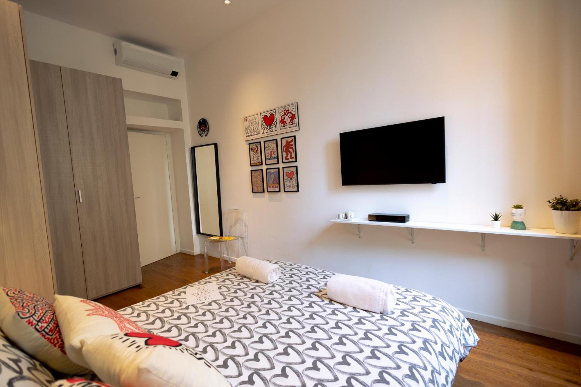 The Keith Haring Room - Private Bedroom Milano Exteriör bild